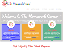 Tablet Screenshot of homeworkcorner.com